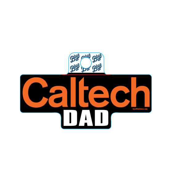 Caltech dad sticker